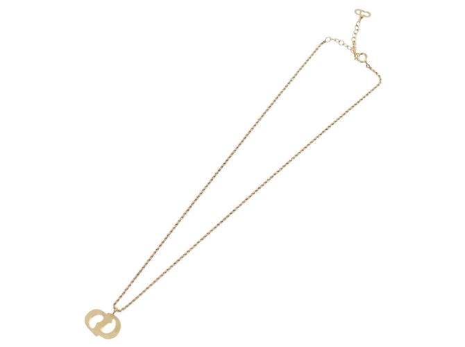 Collana Christian Dior Metallo Tono Oro Auth 206831 - vista 8