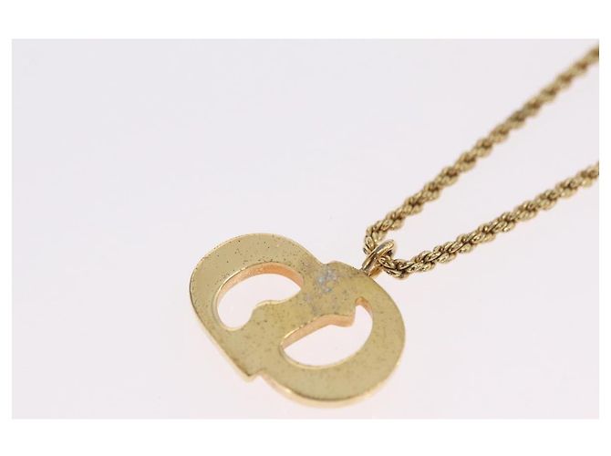 Collana Christian Dior Metallo Tono Oro Auth 206831 - vista 9