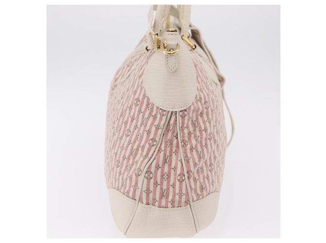 Borsa LOUIS VUITTON Mini Lin Marina GM Croisette 2way Rosa M95493 LV Auth 167757A - vista 3
