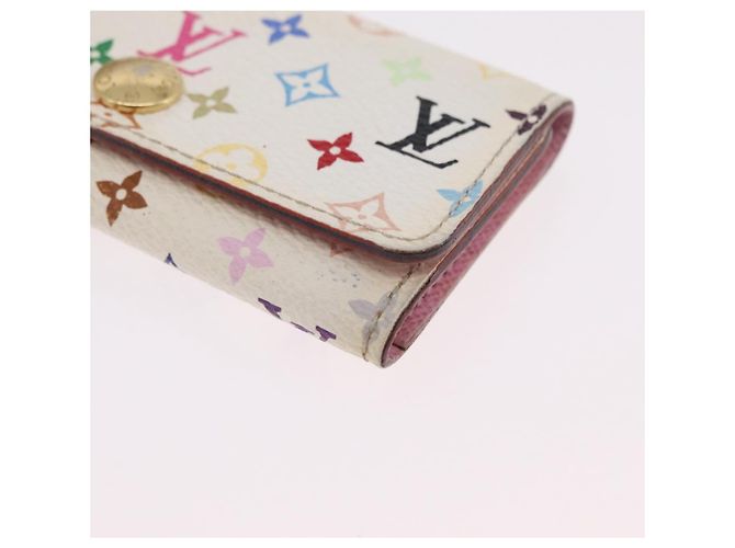 LOUIS VUITTON Monogram Multicolor Multicles 4 Key Case White M93731 Auth 206934 Bianco - vista 15
