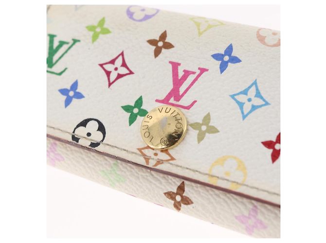 LOUIS VUITTON Monogram Multicolor Multicles 4 Key Case White M93731 Auth 206934 Bianco - vista 18