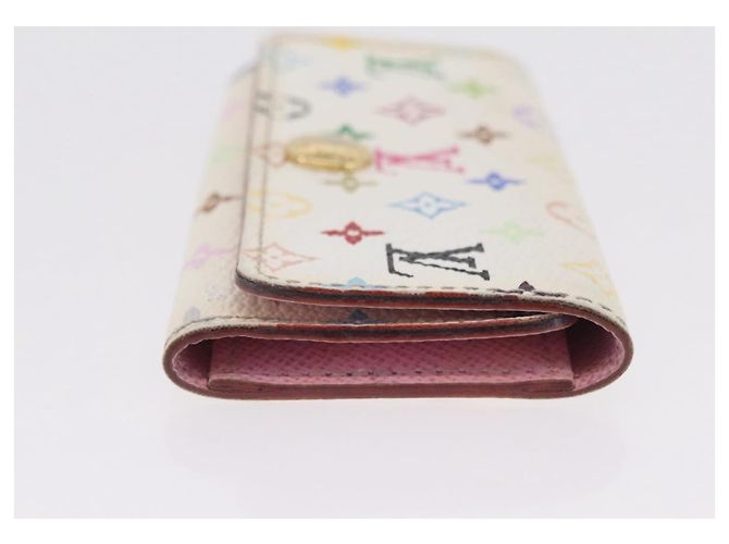 LOUIS VUITTON Monogram Multicolor Multicles 4 Key Case White M93731 Auth 206934 Bianco - vista 3