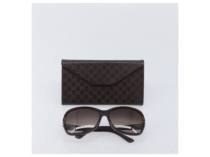 Gafas de sol GUCCI plástico Brown Auth 205498M Castaño - vista 12