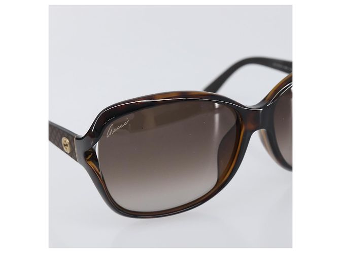 Gafas de sol GUCCI plástico Brown Auth 205498M Castaño - vista 5