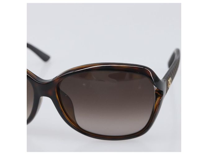 Gafas de sol GUCCI plástico Brown Auth 205498M Castaño - vista 6