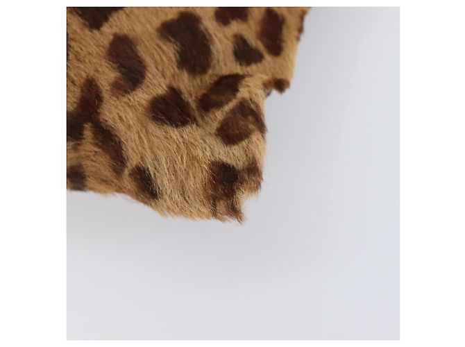 LOEWE Handtasche Harako Leder Brown Gold Auth 207420A Braun Golden - Ansicht 9