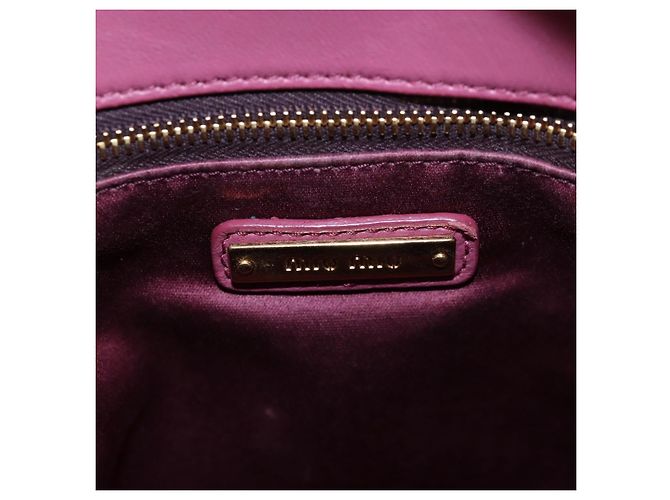 Miu Miu Hand Bag Leather 2way Pink Gold 5BA145 Auth am12700V Golden - view 25
