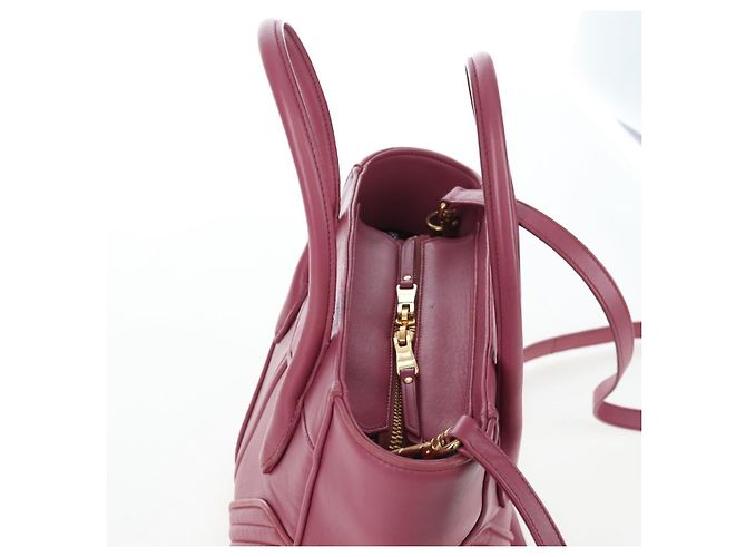 Miu Miu Hand Bag Leather 2way Pink Gold 5BA145 Auth am12700V Golden - view 6