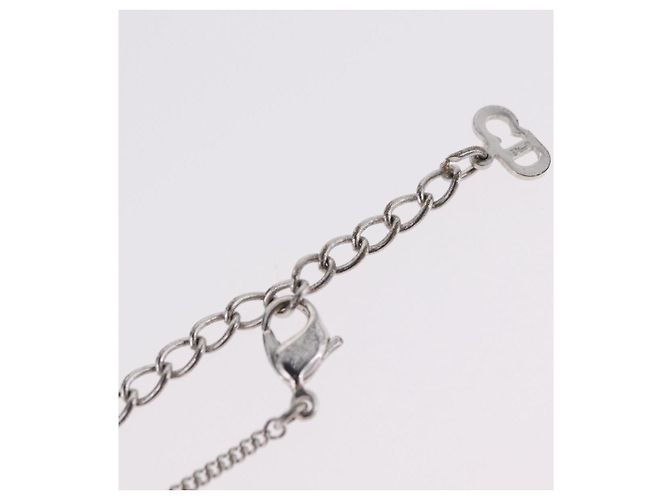 Christian Dior Halskette Metall Silber Auth 206834 - Ansicht 14