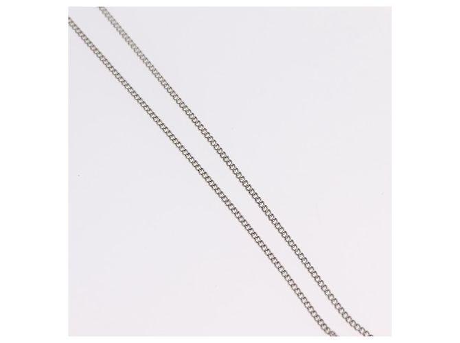 Christian Dior Halskette Metall Silber Auth 206834 - Ansicht 5
