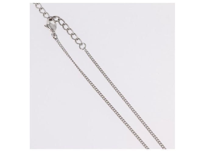 Christian Dior Halskette Metall Silber Auth 206834 - Ansicht 6