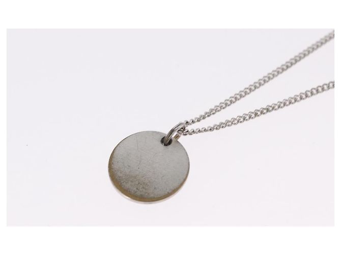 Christian Dior Halskette Metall Silber Auth 206834 - Ansicht 9
