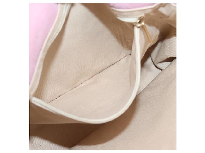 CHANEL Camelia Tote Bag Wildleder Rosa Goldfarbene CC Auth 206630 Pink - Ansicht 25