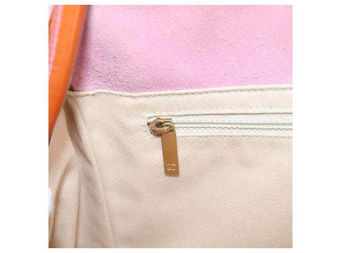 CHANEL Camelia Tote Bag Wildleder Rosa Goldfarbene CC Auth 206630 Pink - Ansicht 26