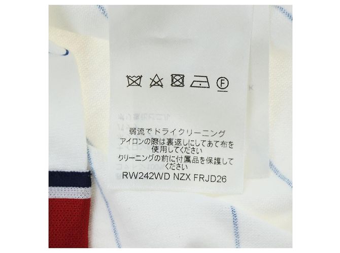 LOUIS VUITTON Top sem mangas Cotton XS White LV Auth 204954M Branco - vista 13