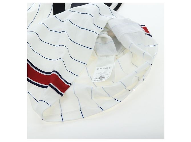 LOUIS VUITTON Top sem mangas Cotton XS White LV Auth 204954M Branco - vista 9