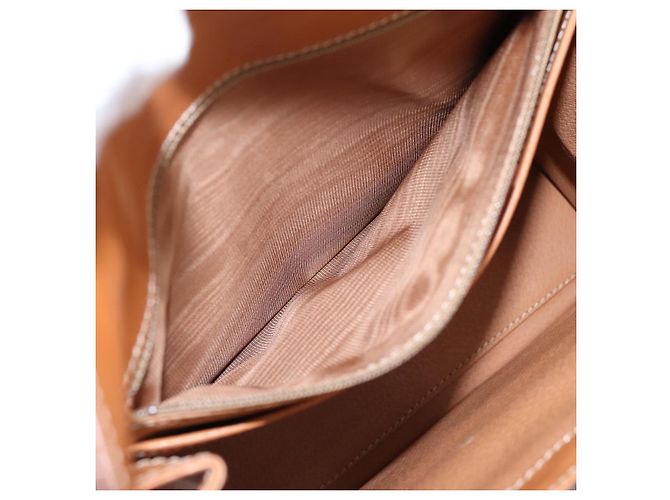Céline Borsa a mano CELINE Macadam Canvas PVC Leather Brown Gold Auth 205190V Marrone D'oro - view 11