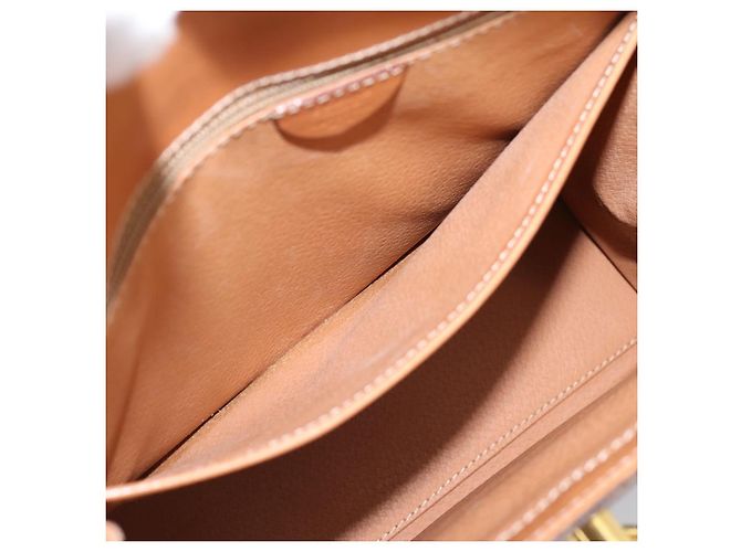 Céline Borsa a mano CELINE Macadam Canvas PVC Leather Brown Gold Auth 205190V Marrone D'oro - view 22