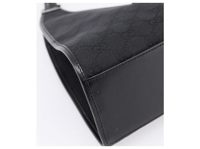 Borsa a Mano GUCCI GG Canvas Jackie Nero Argento 01719 Auth am12714M - vista 14