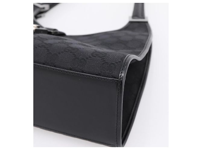 Borsa a Mano GUCCI GG Canvas Jackie Nero Argento 01719 Auth am12714M - vista 9