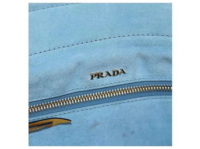 Bolsa de Ombro PRADA Pele 2way Yellow Gold Auth 205953M Dourado Amarelo - vista 30