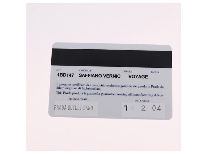 Saffiano Borsa a Tracolla con Catena PRADA Pelle Safiano Verde Argento Auth 207634V - vista 12