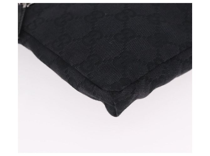 Borsello da vita GUCCI GG Canvas Nero Argento 28566 Auth BA16046A - vista 17