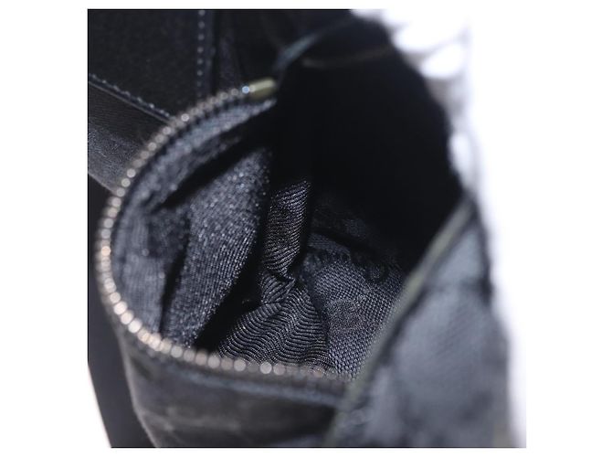 Borsello da vita GUCCI GG Canvas Nero Argento 28566 Auth BA16046A - vista 25