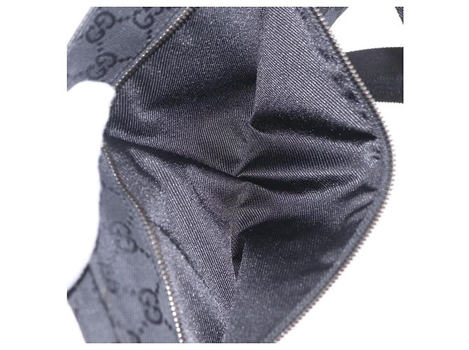 Borsello da vita GUCCI GG Canvas Nero Argento 28566 Auth BA16046A - vista 26
