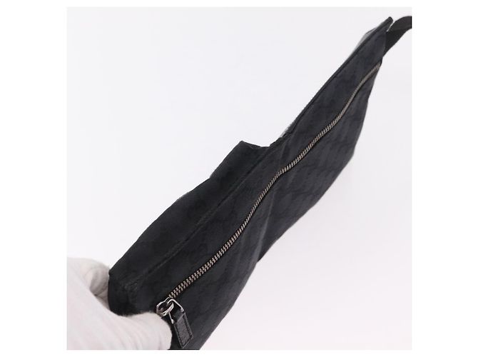 Borsello da vita GUCCI GG Canvas Nero Argento 28566 Auth BA16046A - vista 6
