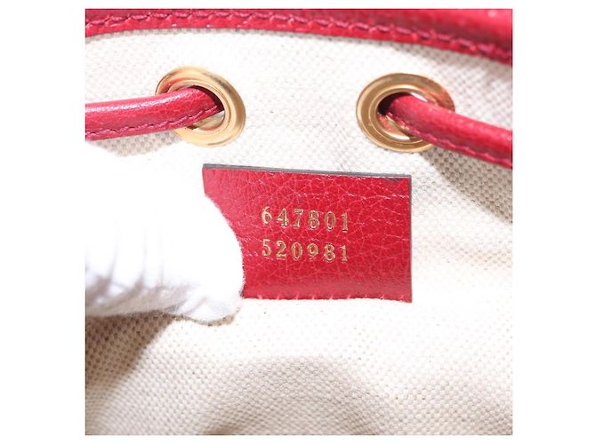 Bolsa de Ombro GUCCI Micro GG Supreme Fujiko-Pro PVC Bege Dourado 647801 Auth LN214M - vista 12