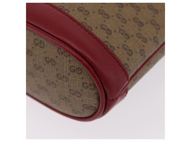 Bolsa de Ombro GUCCI Micro GG Supreme Fujiko-Pro PVC Bege Dourado 647801 Auth LN214M - vista 18