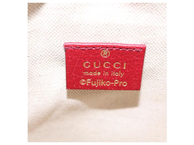 Bolsa de Ombro GUCCI Micro GG Supreme Fujiko-Pro PVC Bege Dourado 647801 Auth LN214M - vista 20