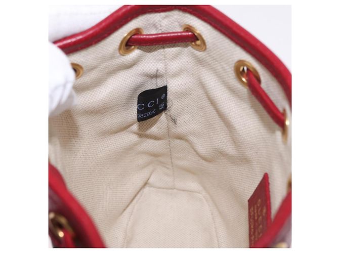 Bolsa de Ombro GUCCI Micro GG Supreme Fujiko-Pro PVC Bege Dourado 647801 Auth LN214M - vista 22