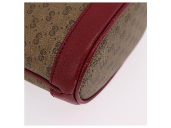 Bolsa de Ombro GUCCI Micro GG Supreme Fujiko-Pro PVC Bege Dourado 647801 Auth LN214M - vista 9