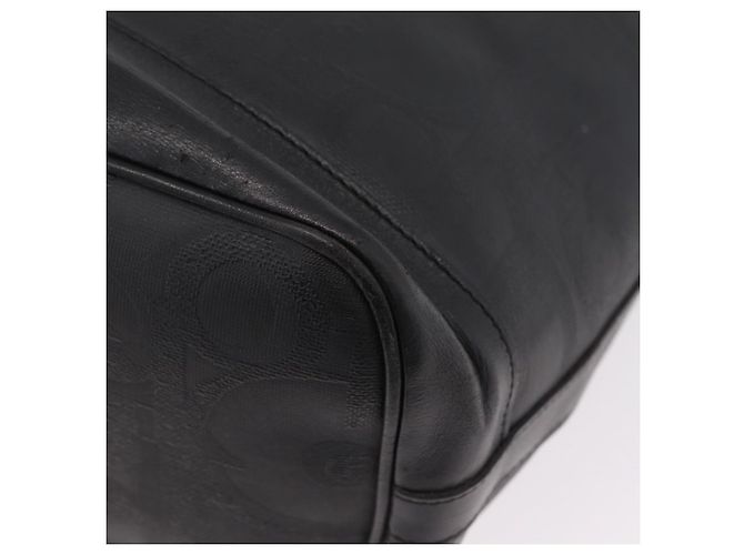 Borsa a tracolla Christian Dior Trotter PVC Nero Tono Oro Auth BA16105 - vista 11