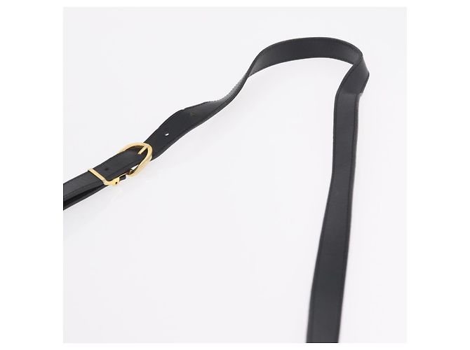 Borsa a tracolla Christian Dior Trotter PVC Nero Tono Oro Auth BA16105 - vista 14