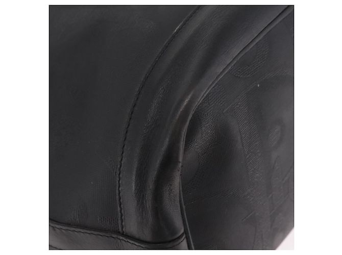 Borsa a tracolla Christian Dior Trotter PVC Nero Tono Oro Auth BA16105 - vista 15