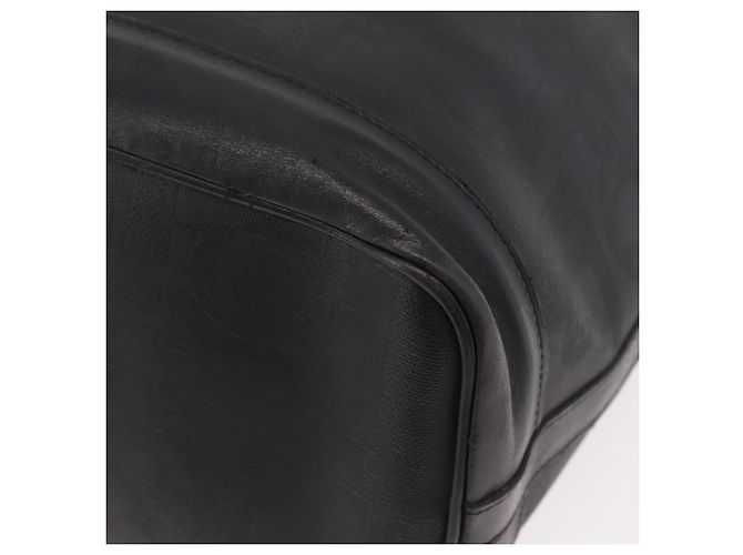 Borsa a tracolla Christian Dior Trotter PVC Nero Tono Oro Auth BA16105 - vista 16