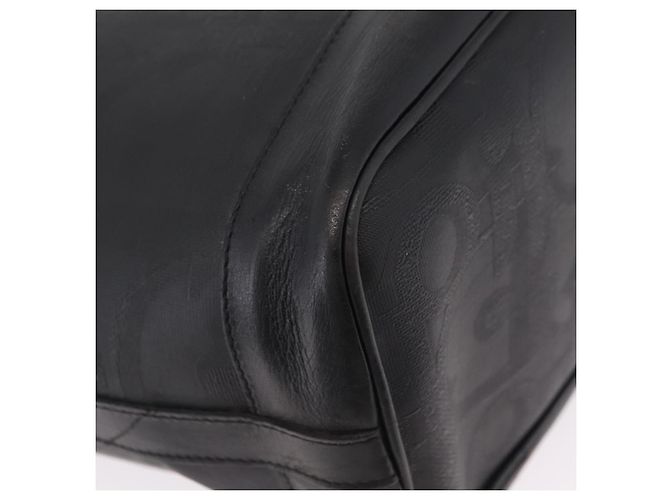 Borsa a tracolla Christian Dior Trotter PVC Nero Tono Oro Auth BA16105 - vista 17