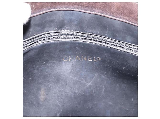 Borsa Tote a Catena CHANEL Pelle Nera Oro CC Auth BA16063 Nero D'oro - vista 10