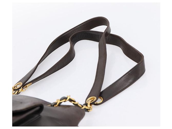 Borsa Tote a Catena CHANEL Pelle Nera Oro CC Auth BA16063 Nero D'oro - vista 14