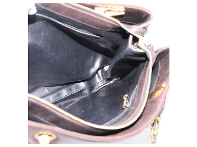 Borsa Tote a Catena CHANEL Pelle Nera Oro CC Auth BA16063 Nero D'oro - vista 19