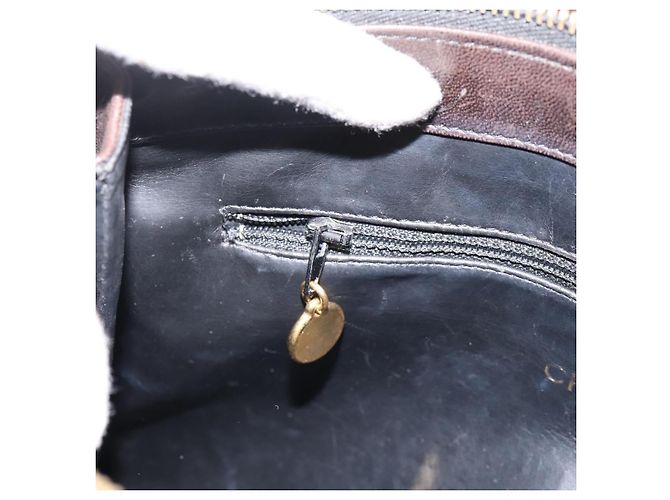 Borsa Tote a Catena CHANEL Pelle Nera Oro CC Auth BA16063 Nero D'oro - vista 21