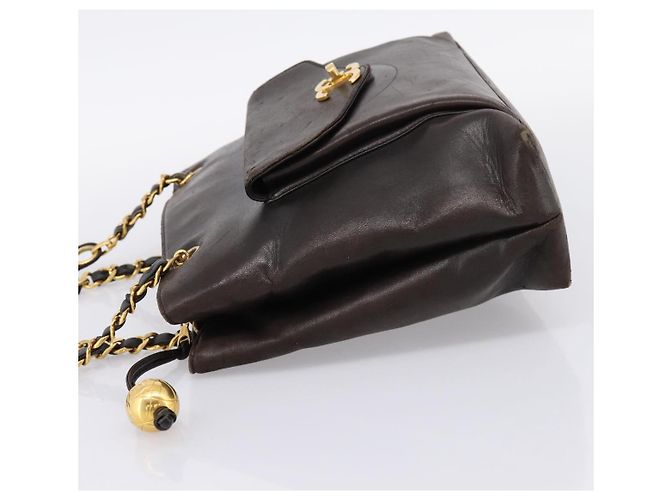 Borsa Tote a Catena CHANEL Pelle Nera Oro CC Auth BA16063 Nero D'oro - vista 3