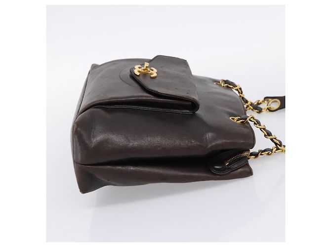 Borsa Tote a Catena CHANEL Pelle Nera Oro CC Auth BA16063 Nero D'oro - vista 4