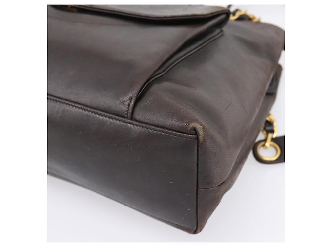 Borsa Tote a Catena CHANEL Pelle Nera Oro CC Auth BA16063 Nero D'oro - vista 8