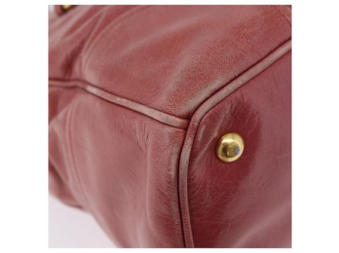 Bolsa de Mão Miu Miu em Couro 2way Rosa Ouro Auth 167648A Dourado - vista 21