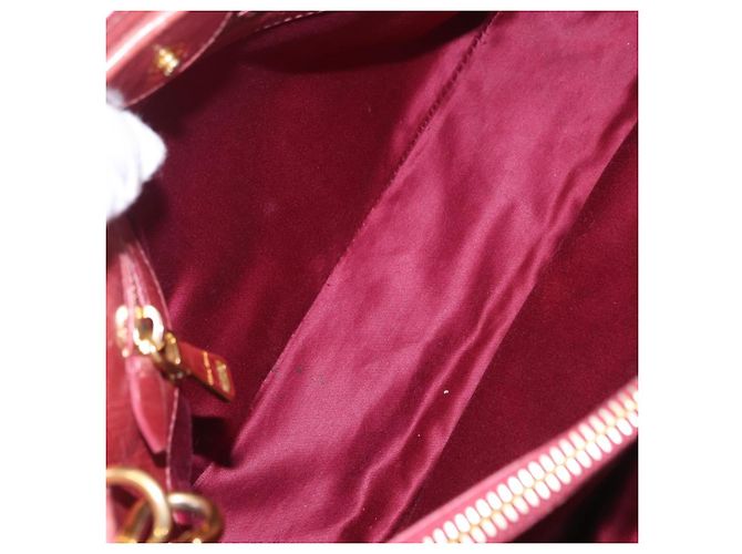 Bolsa de Mão Miu Miu em Couro 2way Rosa Ouro Auth 167648A Dourado - vista 30