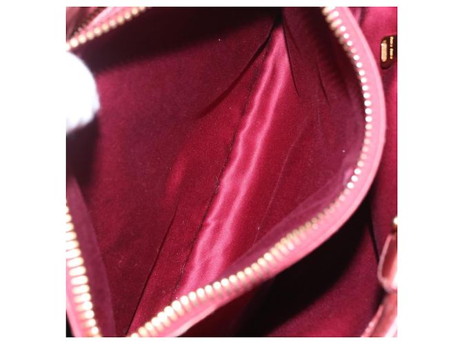 Bolsa de Mão Miu Miu em Couro 2way Rosa Ouro Auth 167648A Dourado - vista 36